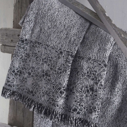 Ριχτάρι Vivie Grey Rythmos Τετραθέσιο 180x330cm Chenille