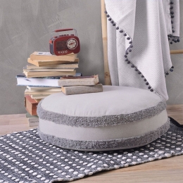 Μαξιλάρι Πουφ Inca 45/18 1 Grey Ρυθμός Βαμβάκι-Πολυέστερ