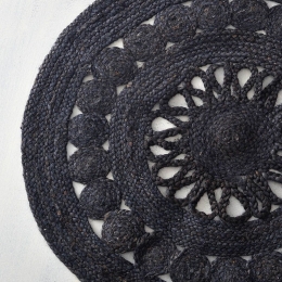 Ταπέτο Cougar Black Ρυθμός 70X70cm Round