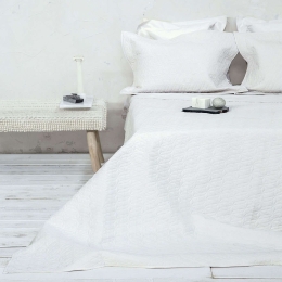 Κουβερλί Σετ 7τμχ - Glow Beige Nima Υπέρδιπλο 240x260cm 100% Βαμβάκι