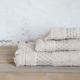 Πετσέτα - Springle Beige Nima Σώματος 70x140cm 100% Βαμβάκι
