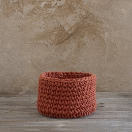 Καλάθι 19x16 Panier Deep Orange Nima Βαμβάκι-Πολυέστερ