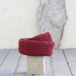 Καλάθι 23x14 - Panier Red Nima Βαμβάκι-Πολυέστερ