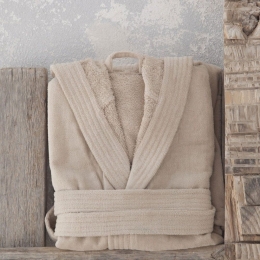 Μπουρνούζι Με Κουκούλα Zen Σε Κουτί - Warm Beige Nima