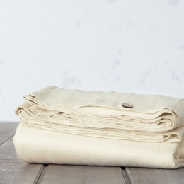 Παπλωματοθήκη Linen Beige Nima Μονό 160x240cm Λινό