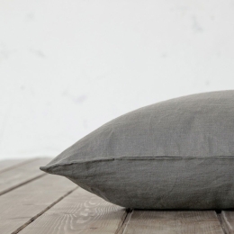 Σεντόνι Linen Dark Grey Nima Μονό 170x260cm Λινό