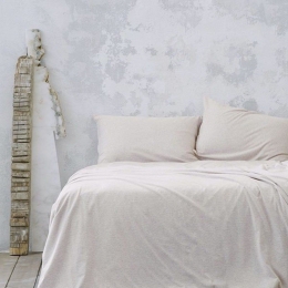 Σεντόνι Με Λάστιχο Naem Beige Nima Μονό 100x230cm 100% Βαμβάκι