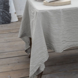 Τραπεζομάντηλο Linho Light Grey Nima 150X150 150x150cm Λινό