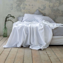 Κουβέρτα Skylar White Nima Υπέρδιπλο 230x260cm 100% Βαμβάκι