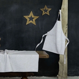 Ποδιά Κουζίνας Χριστουγεννιάτικη - Starry Night Grey-Gold Nima