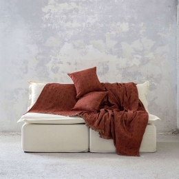Ριχτάρι Cuadro Terracotta Nima Τριθέσιο 180x300cm Ακρυλικό-Πολυέστερ