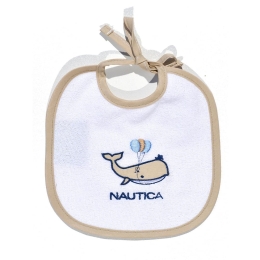 Σαλιάρα Πετσετέ Αδιάβροχη 46-6740-1/940 Beige Nautica 19x20cm 100% Βαμβάκι
