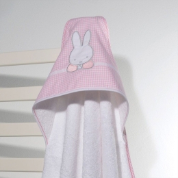 Κάπα Βρεφική Des 68 Καρρώ Με Κέντημα Pink Miffy