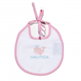 Σαλιάρα Πετσετέ Αδιάβροχη 46-6740-1/932 19x20 Ρink Nautica 19x20cm 100% Βαμβάκι