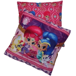 Διακοσμητικό Μαξιλάρι Παιδικό 5502 Shimmer & Shine Fuchsia-Purple Das Baby 40Χ40 40x40cm Πολυέστερ