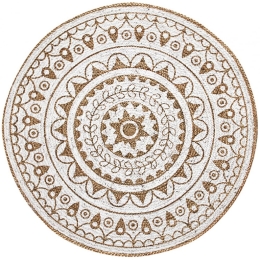Χαλί Africa Crochet Round Natural-White Carpet Couture 160X160 Round