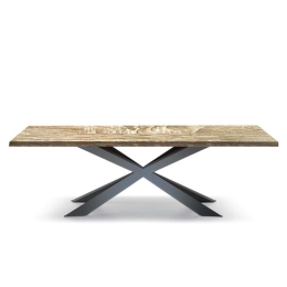 Τραπέζι Torsen EM823,1 200X100X75 cm Mdf,Μέταλλο