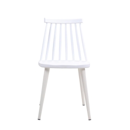 Καρέκλα Lavida White ΕΜ139,11 43X48X77 cm Σετ 4τμχ Μέταλλο,Πολυπροπυλένιο