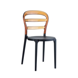 Καρέκλα Bibi Black-Amber 32-0042  42X50X85cm Siesta PC,PP