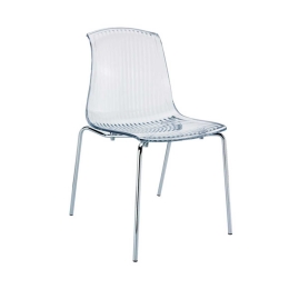 Καρέκλα Allegra Clear 32-0068  50X54X84cm Siesta Μέταλλο,Πολυπροπυλένιο
