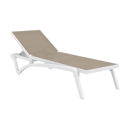 Ξαπλώστρα Pacific Siesta 53-0100 193x68x35cm White-Dove Grey