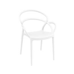 Πολυθρόνα Mila White 20-0132 57X56X83cm Siesta