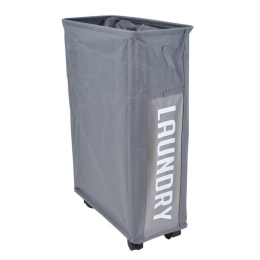 Καλάθι Απλύτων 805075 40Lt 19x39x60cm Grey Ankor Ύφασμα