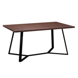 Τραπέζι Hanson EM821,2 160X90X75 cm Μέταλλο,Ξύλο