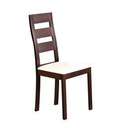 Καρέκλα Miller Ε782 45x52x97cm Σκ.Καρυδί-Εκρού Ξύλο,Τεχνόδερμα