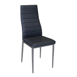 Καρέκλα Jetta ΕΜ966,34 Black 40x50x95 cm Σετ 4τμχ Μέταλλο,PVC