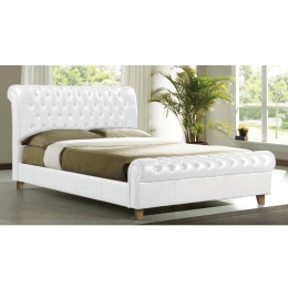 Κρεβάτι Harmony White E8052,1 240X169X104 cm Υπέρδιπλo Τεχνόδερμα