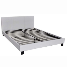 Κρεβάτι Wilton White E8055,1 213X157X89 cm Διπλό Τεχνόδερμα