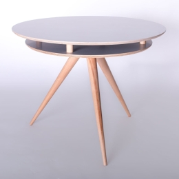 Τραπέζι Triad White Φ105X75 cm Ξύλο