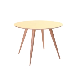 Τραπέζι Planet Round White Φ105X75 cm Ξύλο