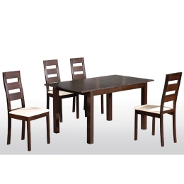 Σετ Τραπεζαρία Miller E781,S 120X80X74 cm 4 Θέσεων