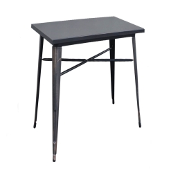 Τραπέζι Relix Antique Black Ε5200,10 70X70X75 cm
