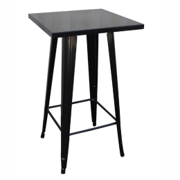 Τραπέζι Bar Relix Antique Black  Ε5203,10 60Χ60Χ101 cm Μέταλλο