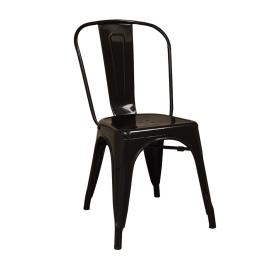 Καρέκλα Relix Black Ε5191,1 45Χ51Χ85 cm Μέταλλο