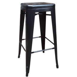 Σκαμπό Μπάρ Relix Black Ε5190,1 43X43Χ76 cm Μέταλλο