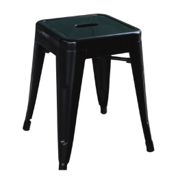 Σκαμπό Relix Black Ε5195,1 39Χ39X45 cm Μέταλλο