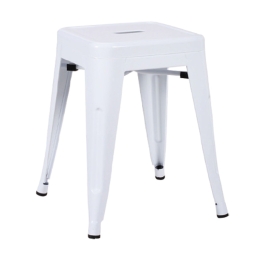 Σκαμπό Relix White Ε5195 39Χ39X45 cm Μέταλλο