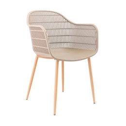 Πολυθρόνα Berry ΕΜ155,3 58x58x85cm Black-Tortora