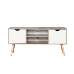 Έπιπλο Τηλεόρασης Alina Ε747,1 120x38x58cm Sonoma-White Μελαμίνη