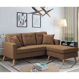 Καναπές Γωνιακός (Αναστρέψιμη Γωνία) Alan Ε9690,4 182x158x86cm Brown
