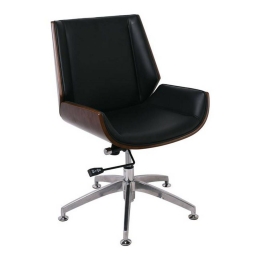 Πολυθρόνα Επισκέπτη BF9860V ΕΟ539,1 65x66x87/95cm Wallnut-Black