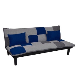 Καναπές Κρεβάτι Fender Patchwork-Blue Ε9435,1 168x76x70 Ύφασμα