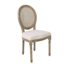 Καρέκλα Jameson Decape/Ecru Ε754,1 49x55x95cm Σετ 2τμχ Ξύλο,Ύφασμα