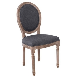 Καρέκλα Jameson Decape/Grey Ε752,2 49x55x95cm Σετ 2τμχ Ξύλο,Ύφασμα