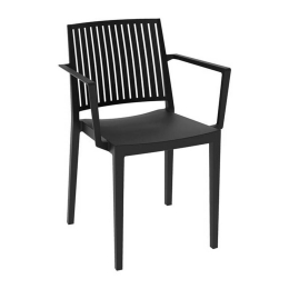 Πολυθρόνα Carmen Black Ε317,2 58x55x82cm