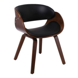 Πολυθρόνα Joy Walnut/Black Ε7512,1 58x52x76cm